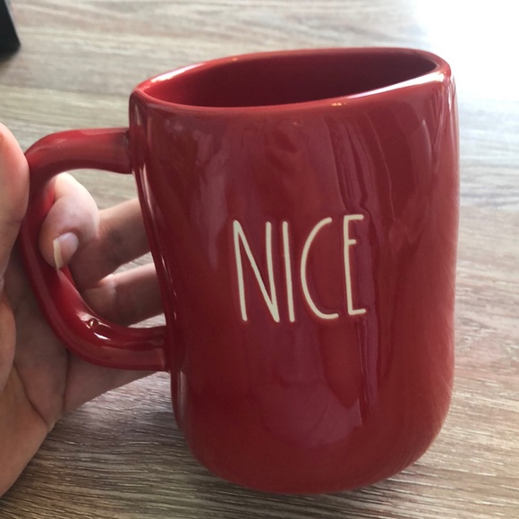 NWT Rae Dunn Red Mug Naughty and Nice - Picture 2 of 3